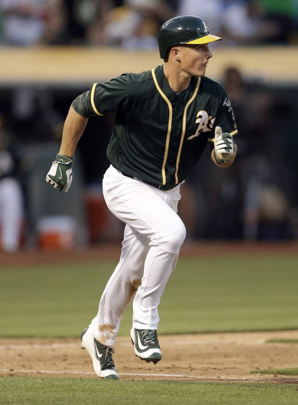 A's complete sweep as four-run first chases Indians starter Trevor