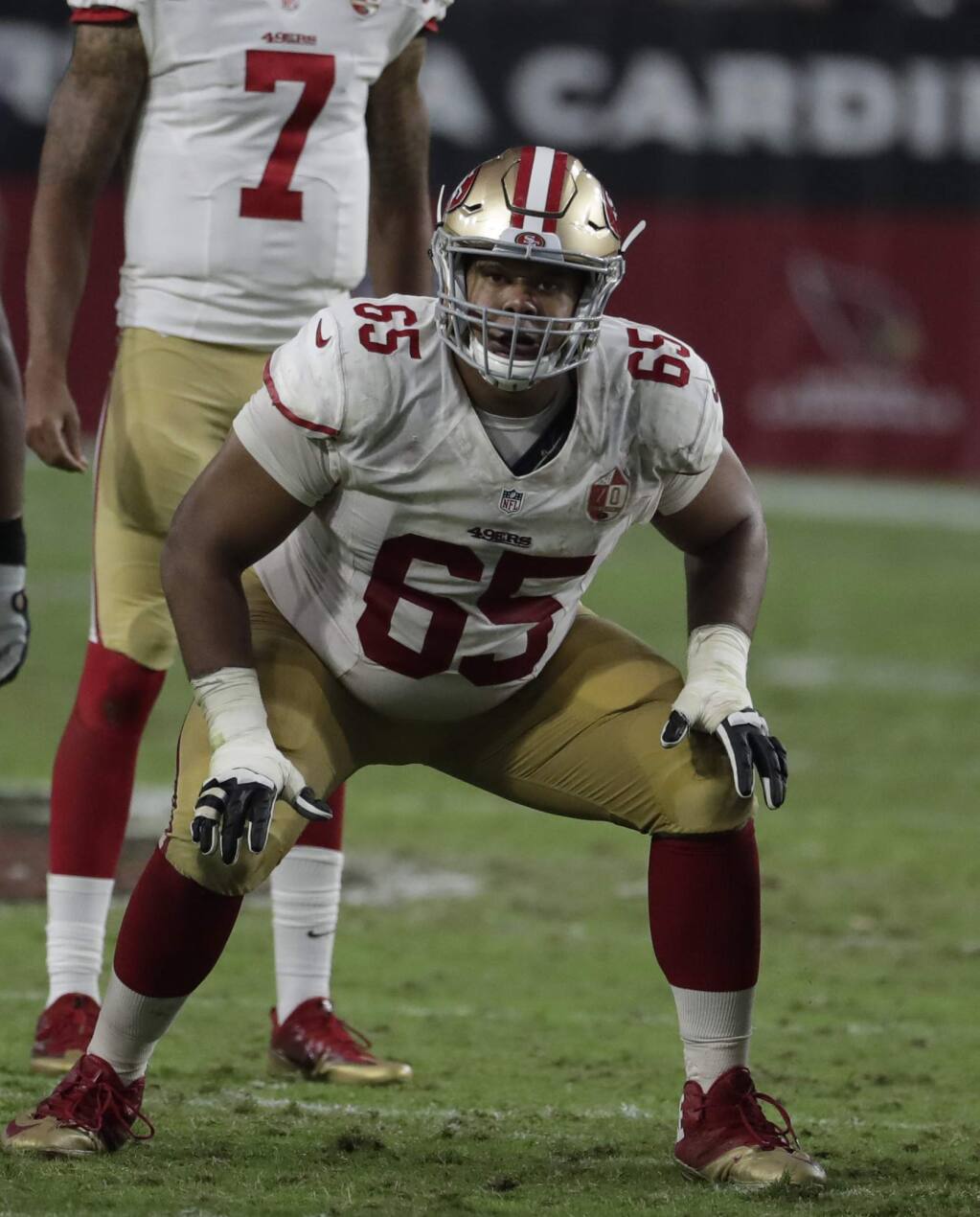 49ers' competition at right guard off to slow start