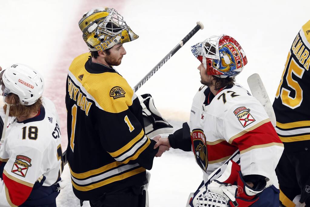 3 Years After Bruins' Collapse, Goalie Stands Tall - The New York Times