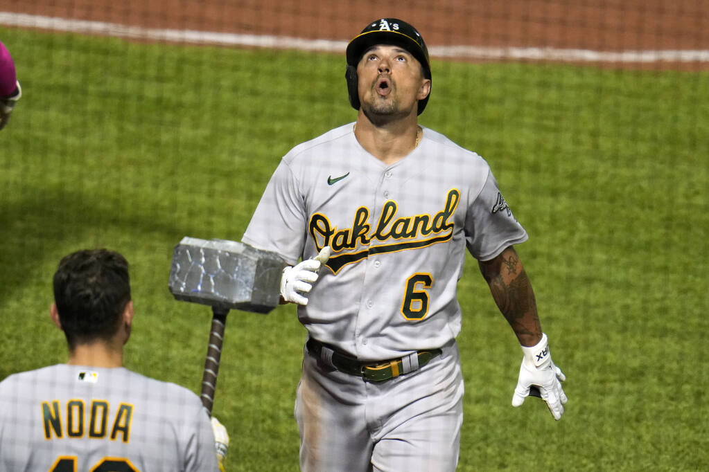 Jace Peterson's 2 homers help A's beat Pirates, end 15-game road skid