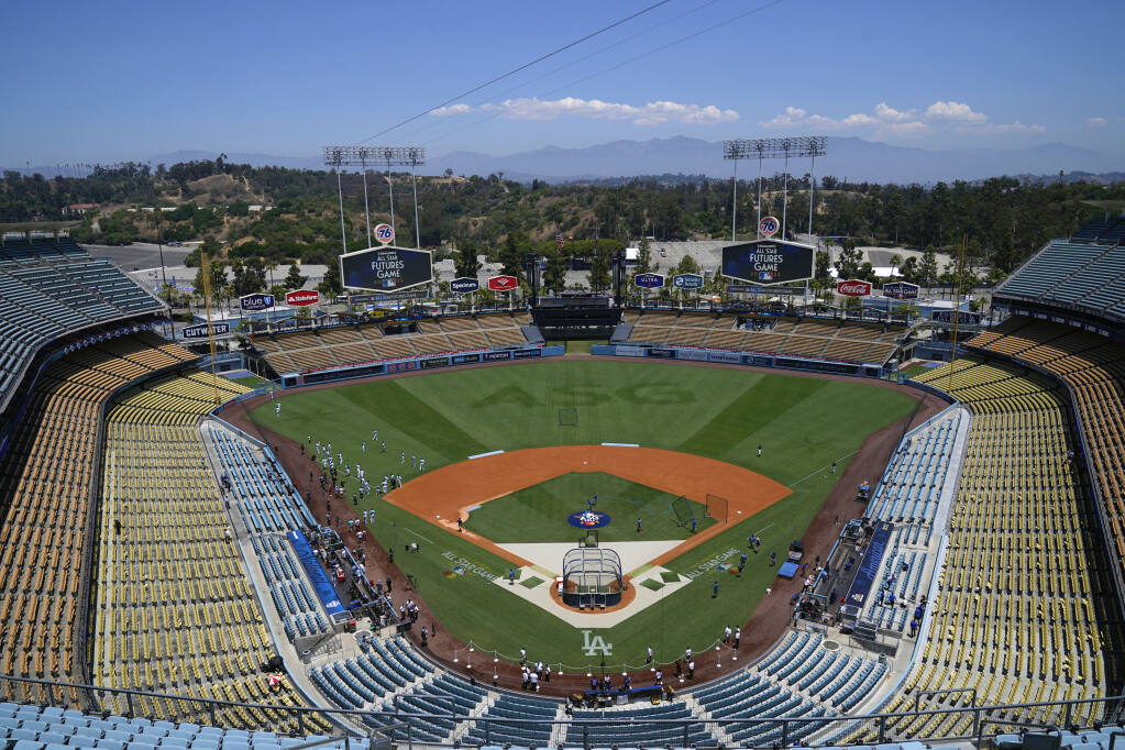 Video of flooded Dodger Stadium goes viral. Here's what really