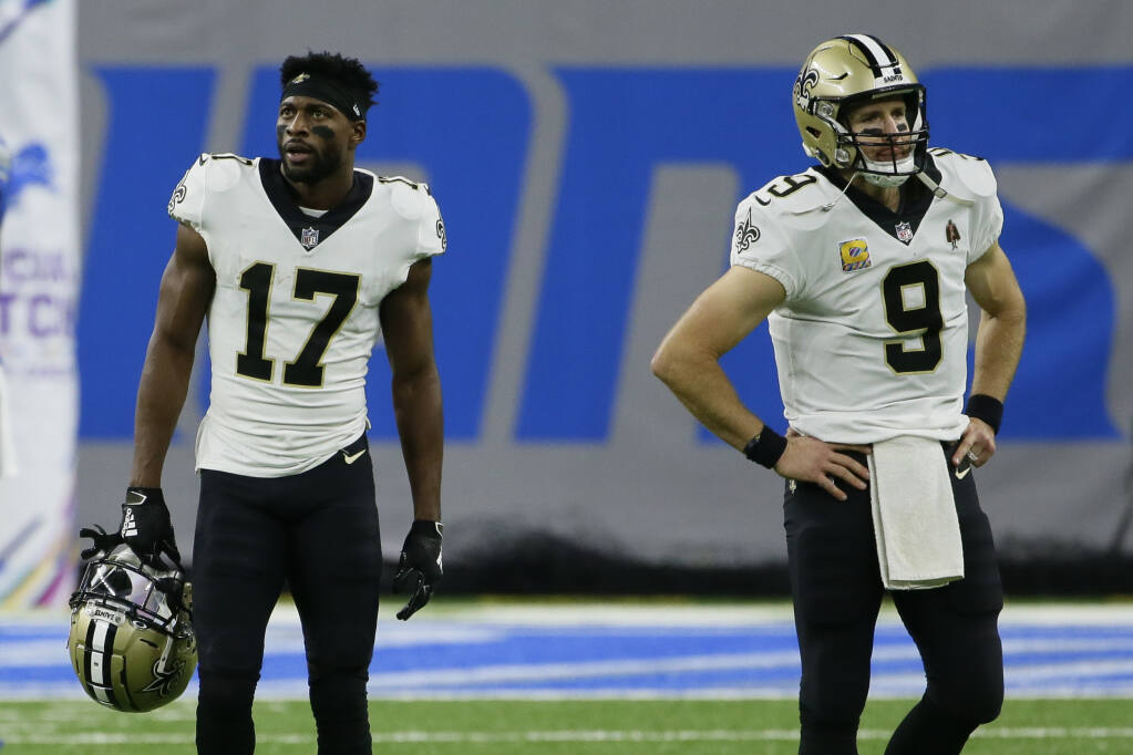 Saints glad Emmanuel Sanders is on their side in rematch with 49ers