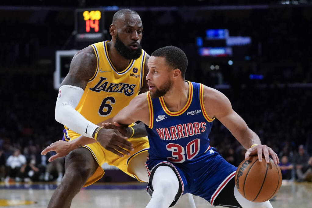 LeBron James, Lakers eliminate champion Warriors with 122-101 victory in  Game 6 - The San Diego Union-Tribune