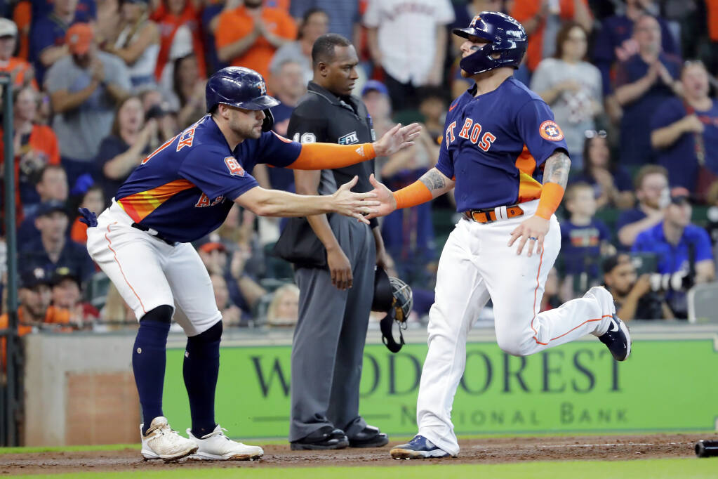 Cristian Javier goes 6 strong, Alex Bregman homers as Astros down