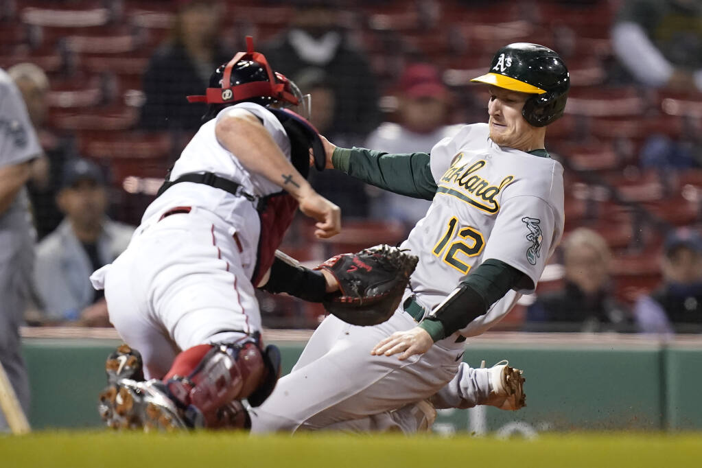 Red Sox roll to 8-1 win over A's