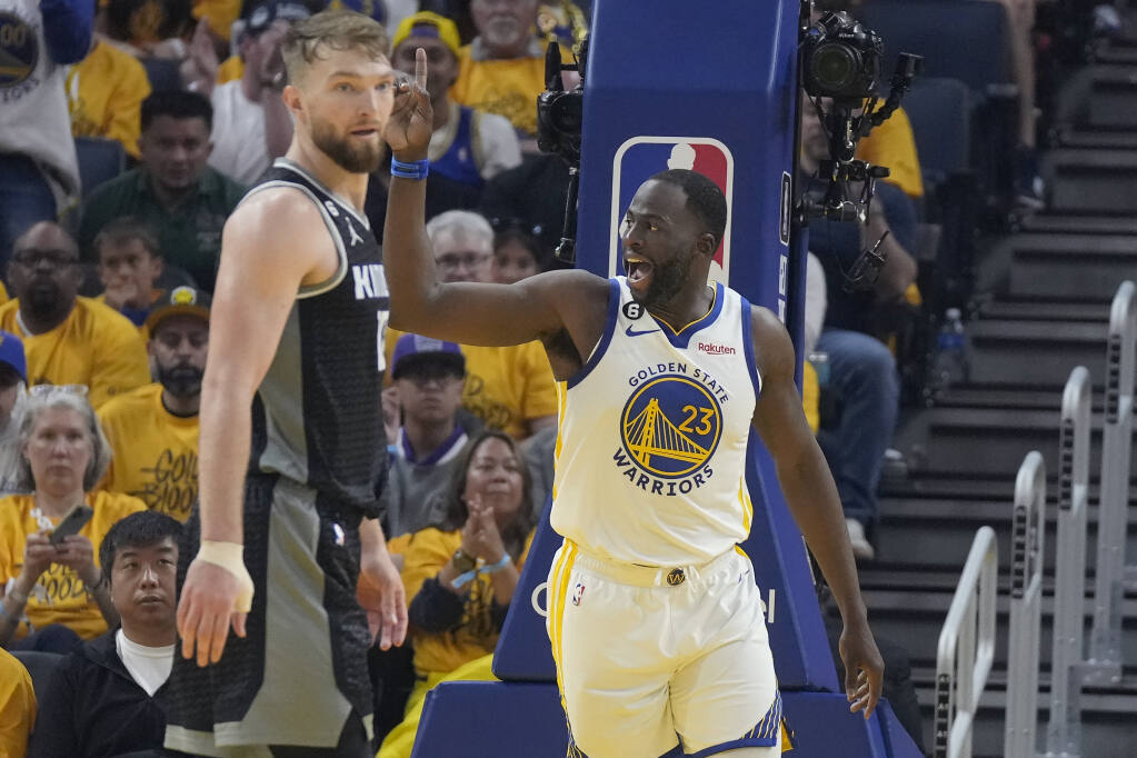 Draymond Green stomped on Domantas Sabonis and got suspended in NBA  Playoffs 