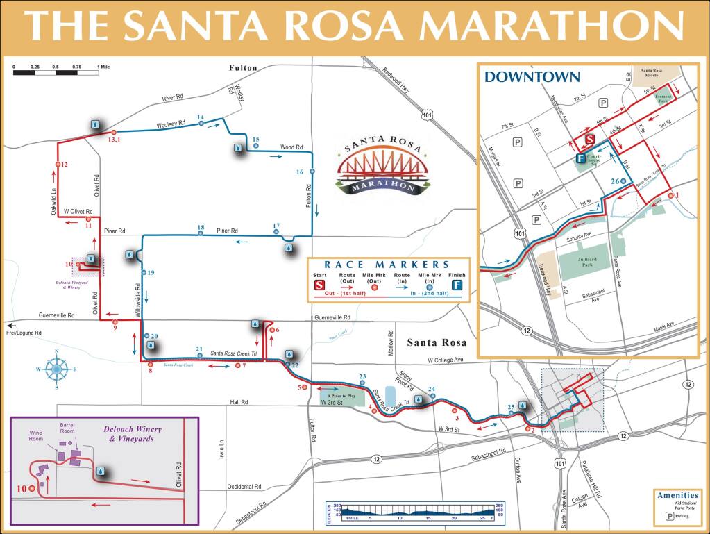 2023 Santa Rosa Marathon prompts weekend road closures