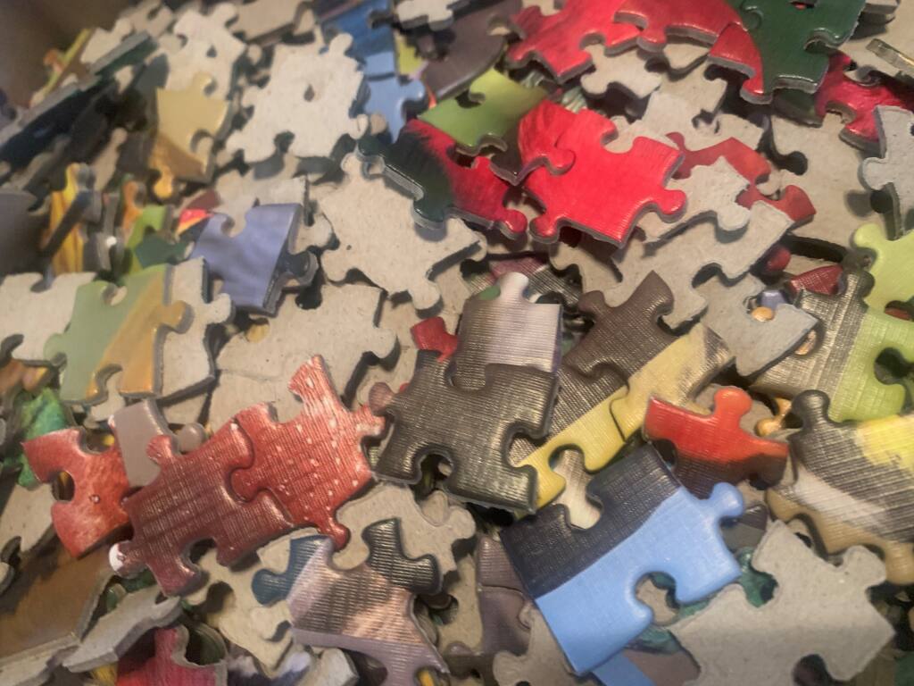 On jigsaw puzzles, building birds, and what those little pieces