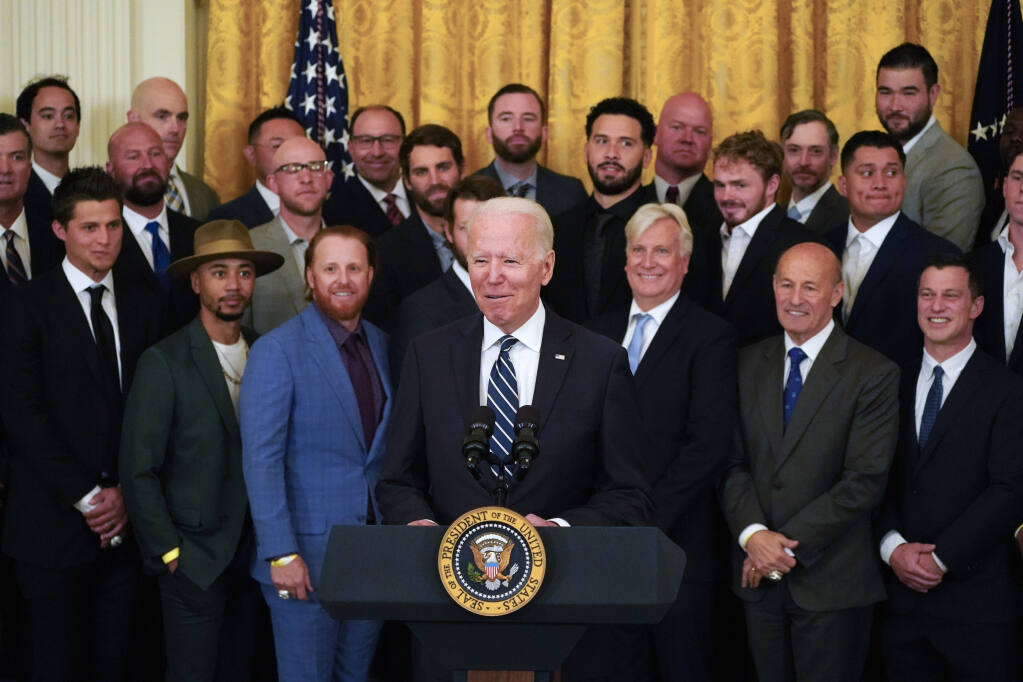 President Joe Biden hosts Dodgers at White House - True Blue LA