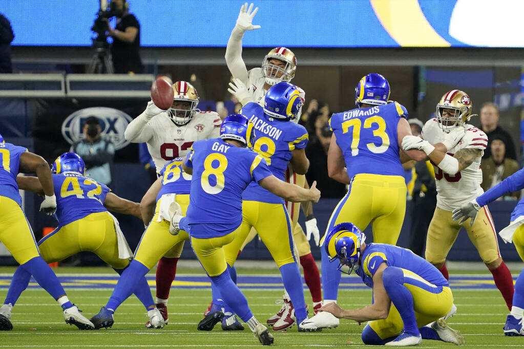 Rams rally to beat 49ers, staying home for Super Bowl