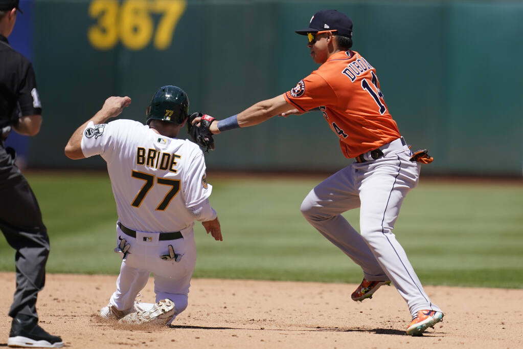 A's, Cole Irvin beat Astros 4-2 for first series sweep of season