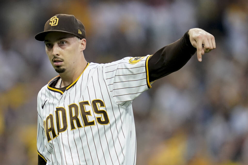 Padres working on combined no-hitter after starter Blake Snell removed in  8th inning vs Rockies – KXAN Austin