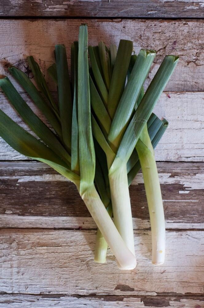 Tasting raw leek for the first time—winter vegetable, easy to grow, cr
