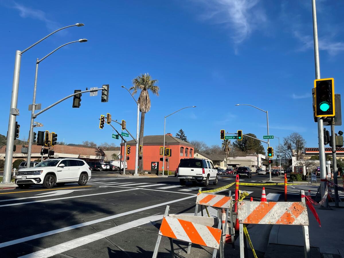 New pedestrian signals to light up Highway 12 - The Sonoma Index 