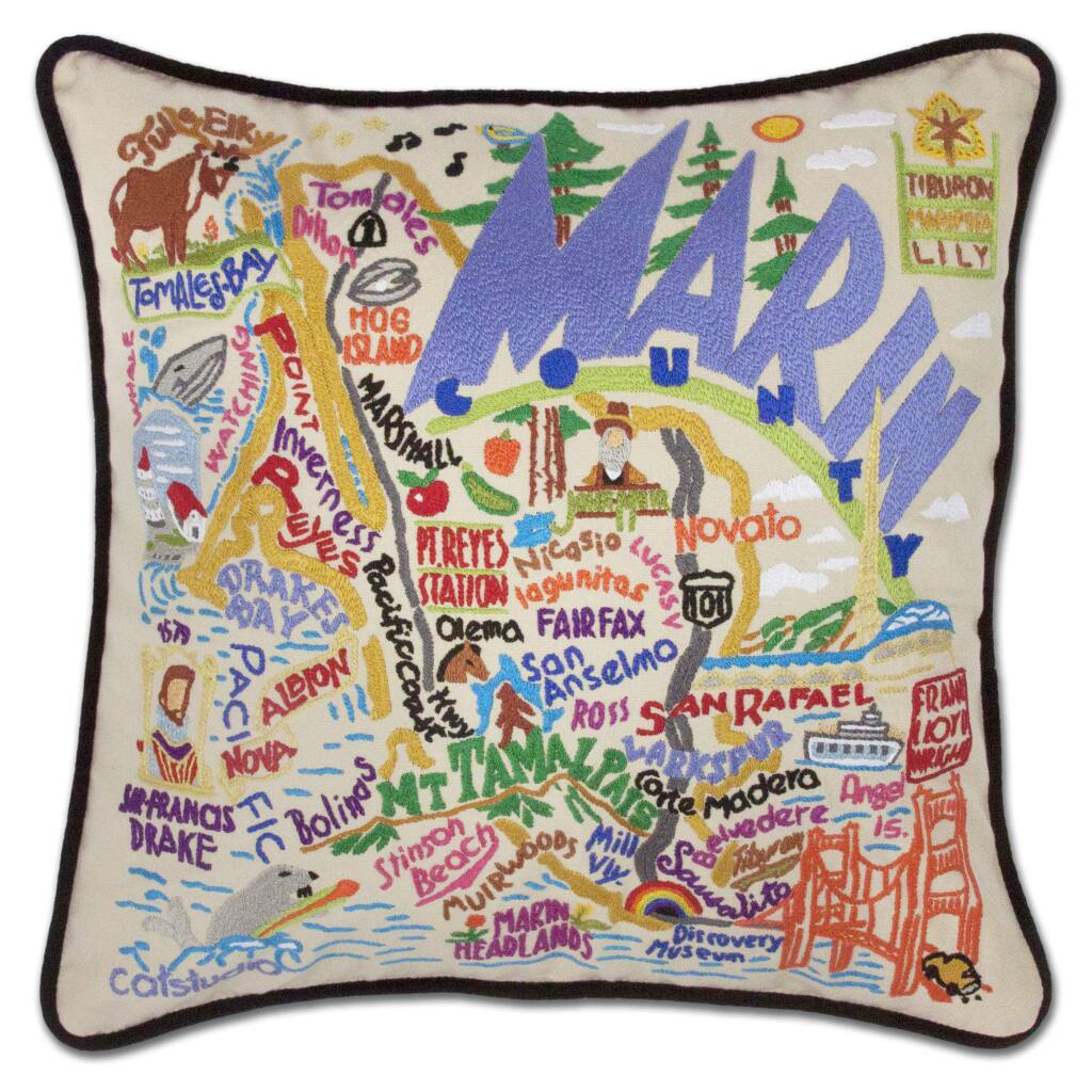 Catstudio Napa Valley Embroidered Decorative Throw Pillow