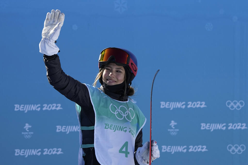 Eileen Gu, the US-born freestyle ski star representing China at