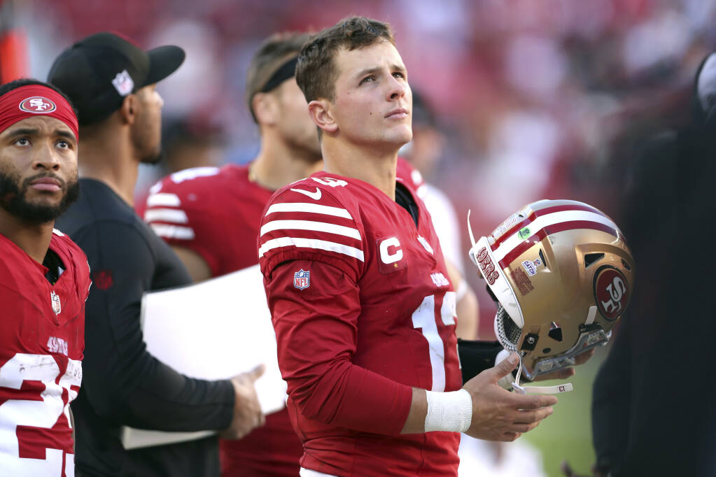 49ers QB Brock Purdy vows to be 'smart with the ball' after 5 interceptions  during 3-game skid