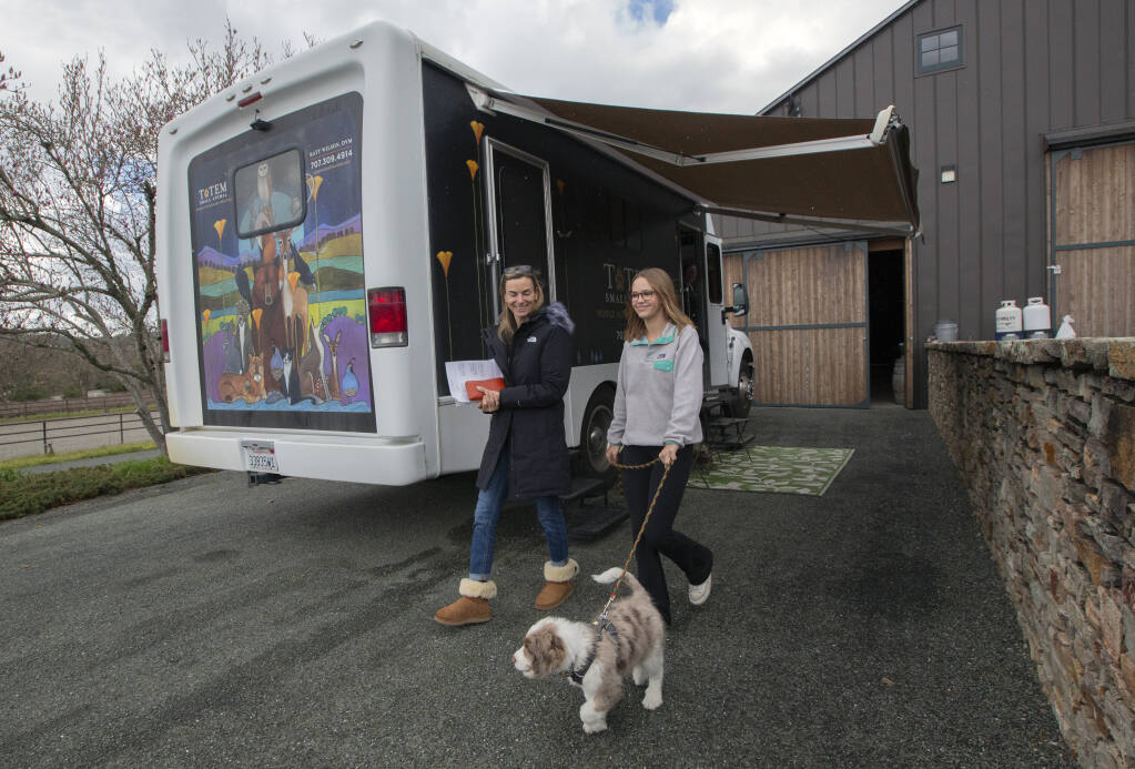 Behind the Business: Totem Small Animal Hospital Mobile Vet practice offers  care on the go in Sonoma Valley