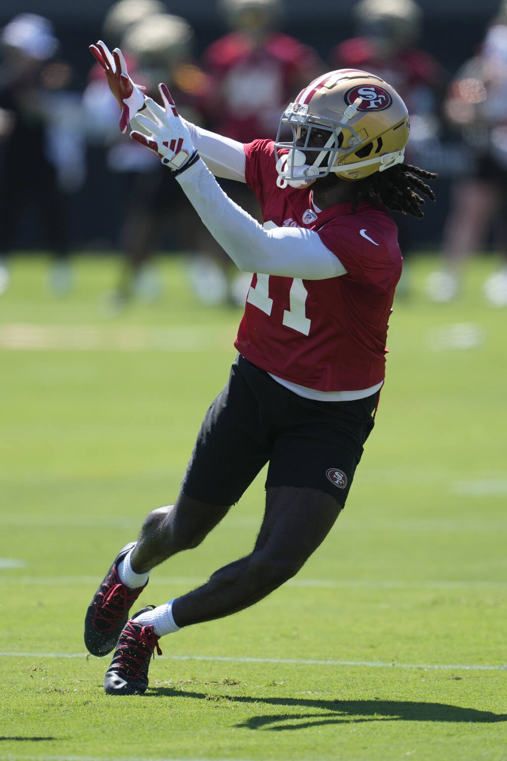 49ers' go-to target at camp is high-flying, football-obsessed Brandon Aiyuk