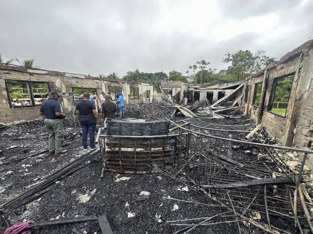Guyana girls dorm fire that killed 19 was deliberately set by student, official says