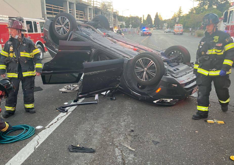 Two Injured After Car Flips Three Times In Santa Rosa Crash