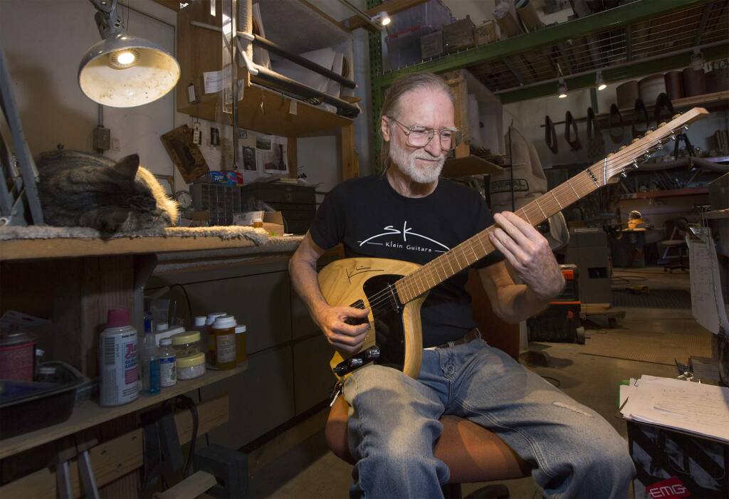 Sheet Like Dependence Sonoma Luthier Steve Klein is guitar-maker to the stars