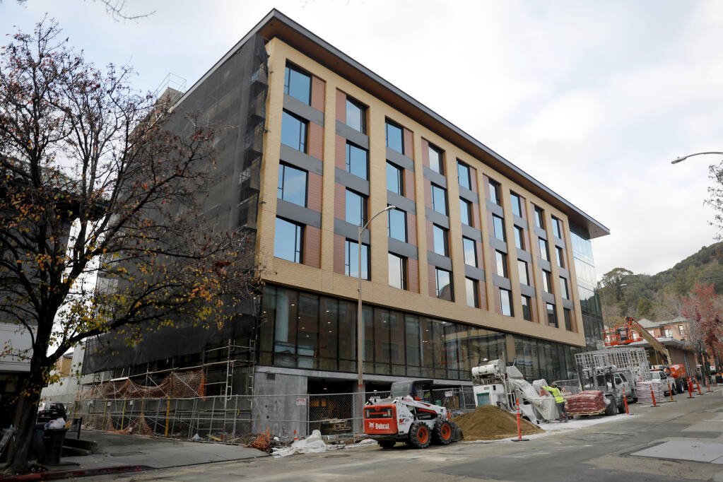 Construction on the AC Hotel San Rafael began in October 2019, then was subsequently halted during the pandemic. The property began welcoming guests Aug. 2 of this year. (Beth Schlanker/The Press Democrat Dec. 6, 2022)