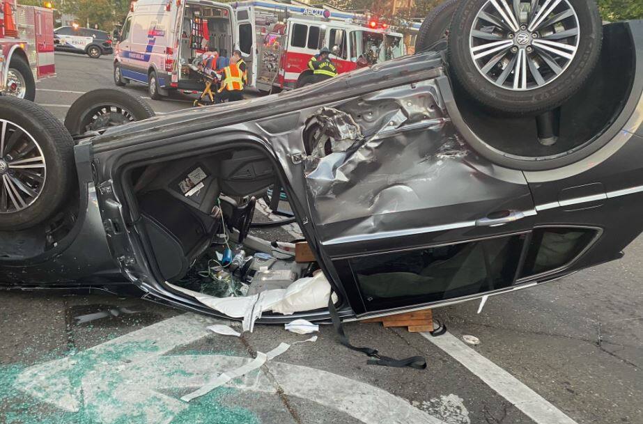 Two Injured After Car Flips Three Times In Santa Rosa Crash