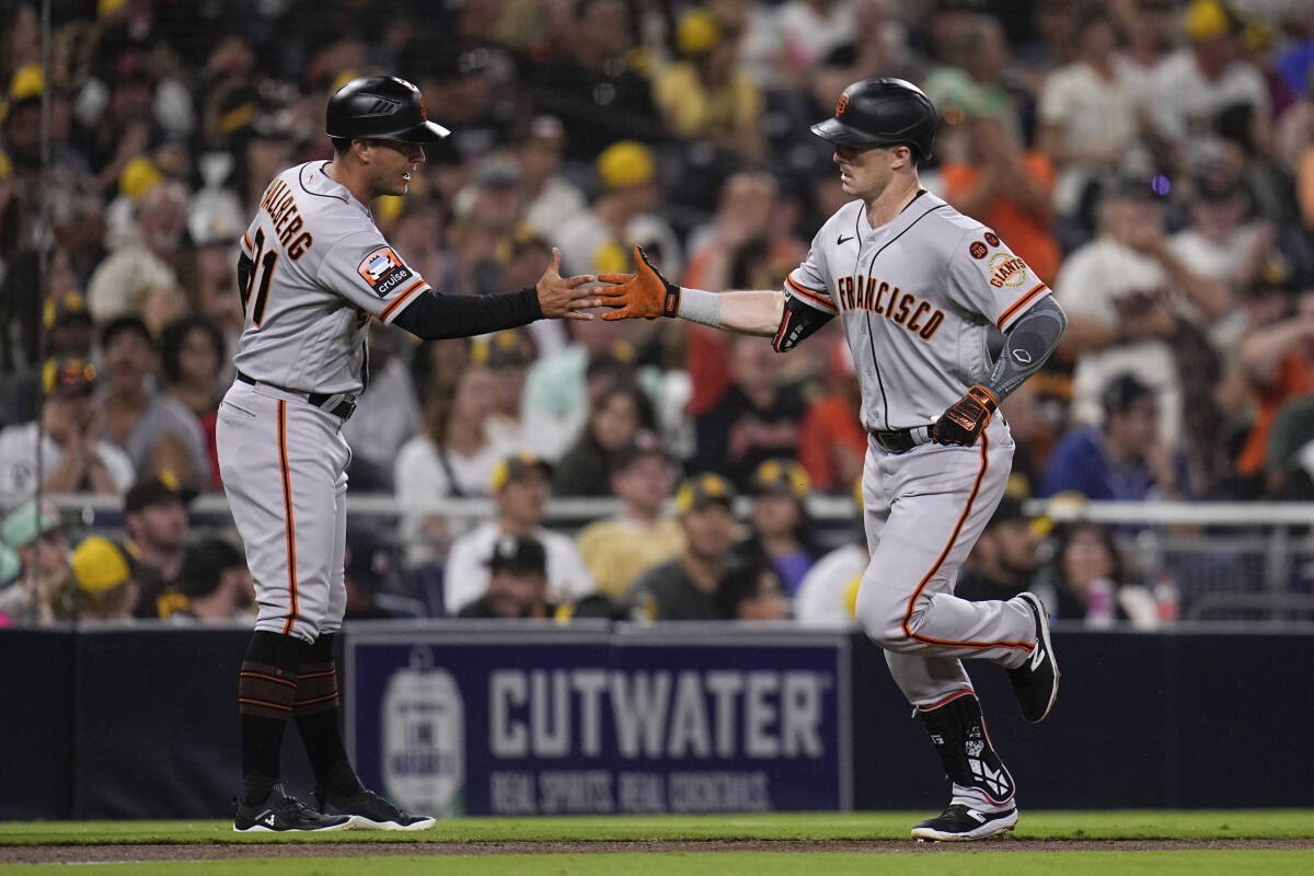 Mike Yastrzemski homers and drives in 2 runs as Giants beat punchless  Padres 7-2