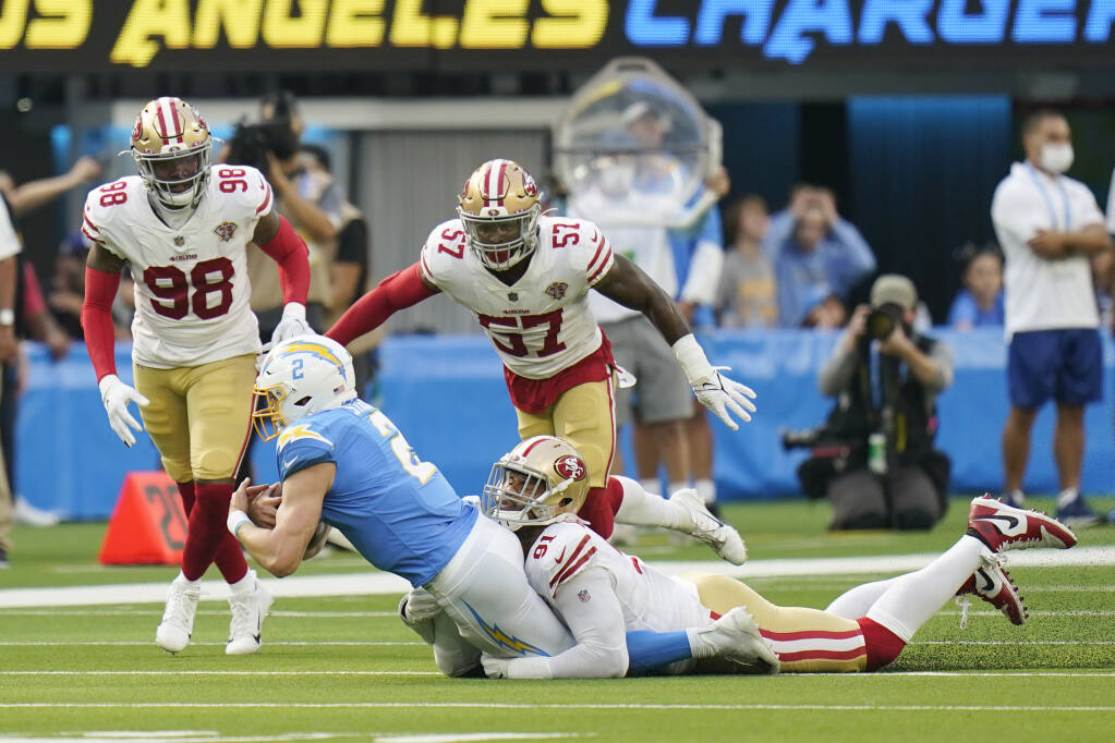 Trey Lance throws 2 TDs passes as 49ers rally to beat Chargers