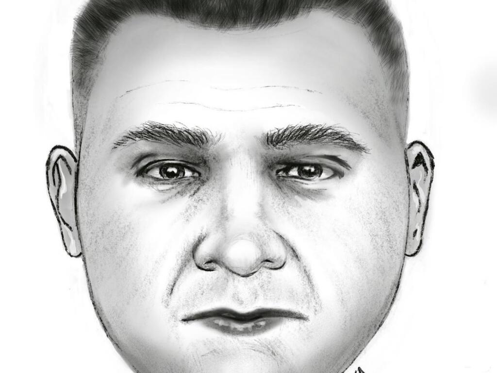 Sonoma State University police released a sketch of a person who stabbed another driver during a road rage incident Saturday, Sept. 3, 2022. (Sonoma State University Police Department)