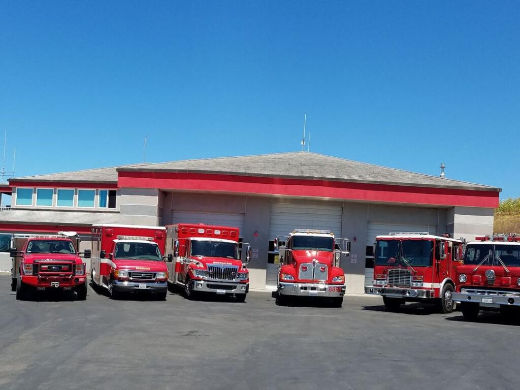 Bodega Bay firehouse. Bodega Bay Fire Protection District photo.