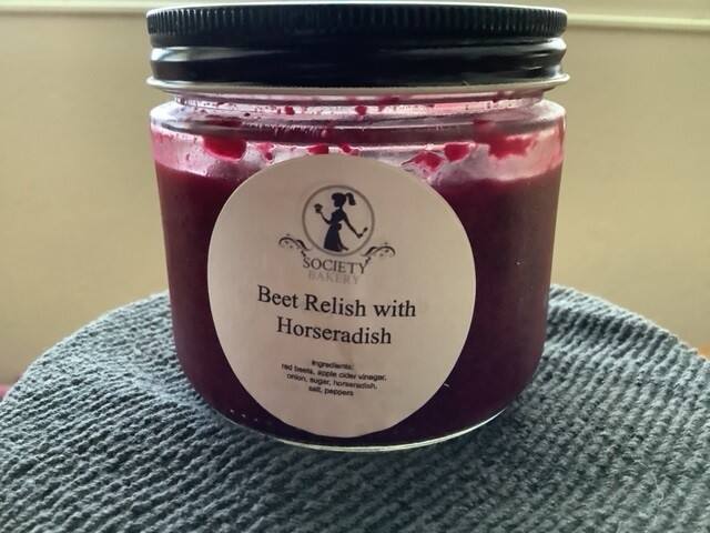 Jeannette Barbieri of Society Bakery & Cafe won a Double Gold for her Beet Relish with Horseradish at the 2022 Sonoma County Harvest Fair’s Professional Food Competition. (Sonoma County Harvest Fair)