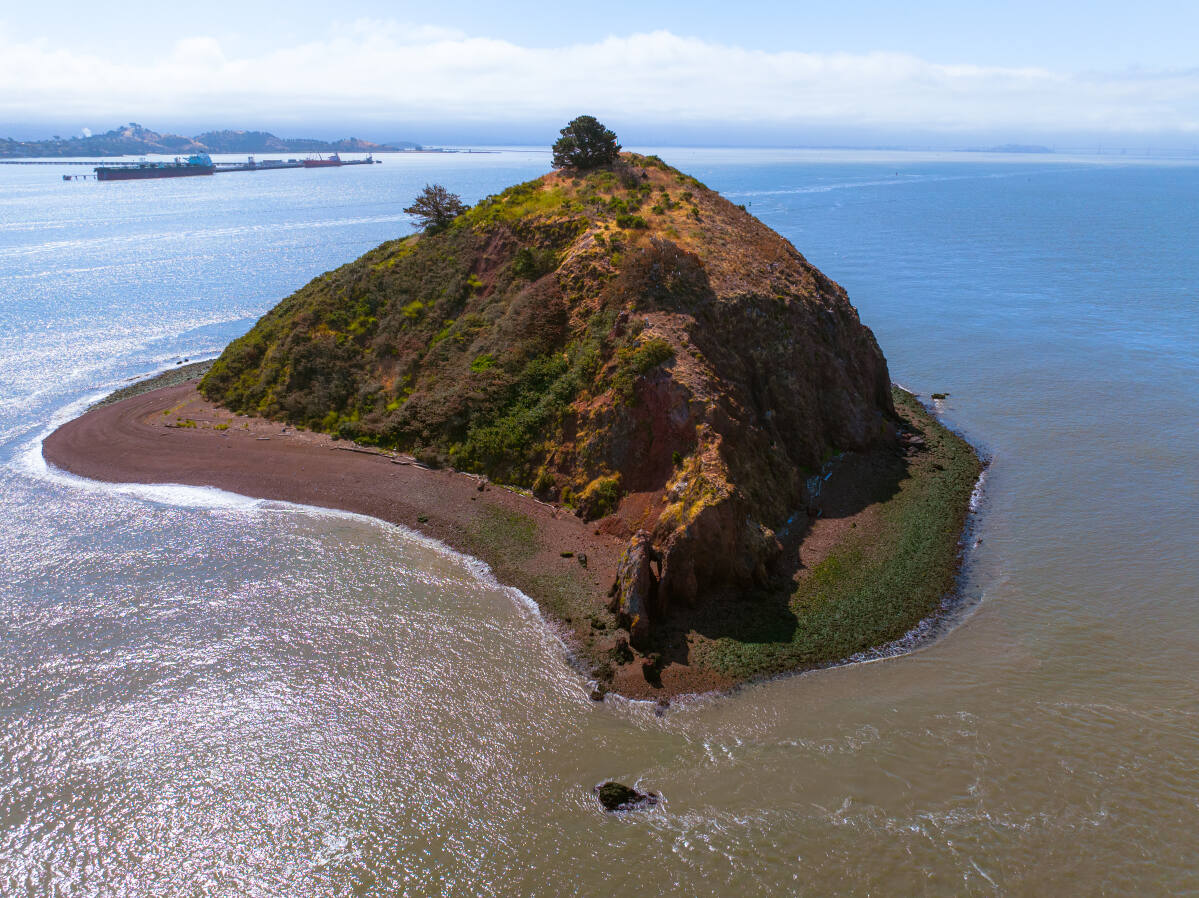 旧金山湾的红岩岛进入房地产市场