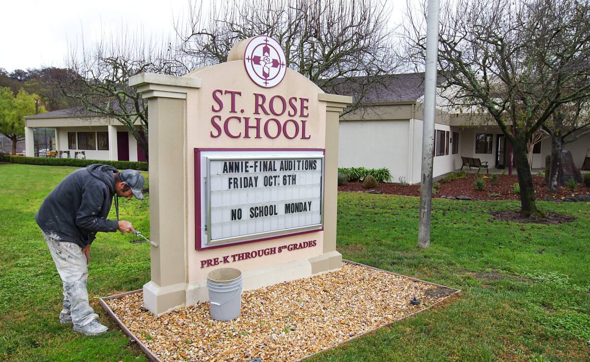 Santa Rosa’s St. Rose Catholic School cancels classes in the midst of COVID outbreak