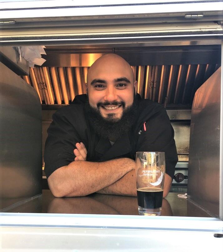 Konstandinos "Dino" Moniodis is the chef/owner behind Dino's Greek Food Truck, which parks at The Block — Petaluma. (PHOTO COURTESY OF DINO'S GREEK)