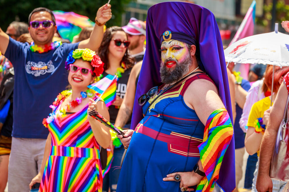 Portland Sisters of Perpetual Indulgence in Portland's 2019 Pride Parade. (Png Studio Photography / Shutterstock)