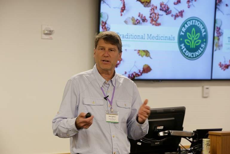 Blair Kellison, CEO of Traditional Medicinals, teaches a class. (Traditional Medicinals Photo)