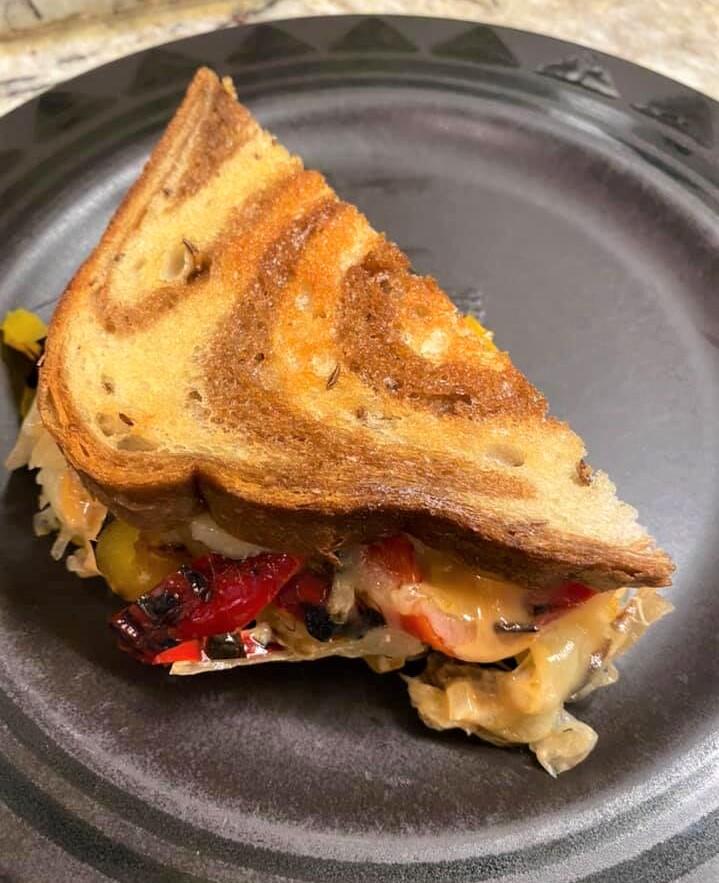 Flamez Grill whipped up this off-the-menu veggie Rueben to satisfy an online commenters cravings. (Photo by Chrissy Minick)