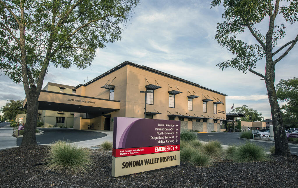 Sonoma Valley Hospital, located at 347 Andrieux St. in Sonoma. (Robbi Pengelly/Index-Tribune)