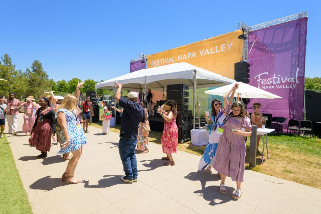 Taste of Napa, Festival Napa Valley’s signature fusion of food, wine and music, will take place July 13 at The Meritage Resort's expansive Grand Reserve lawn. (courtesy Festival Napa Valley)