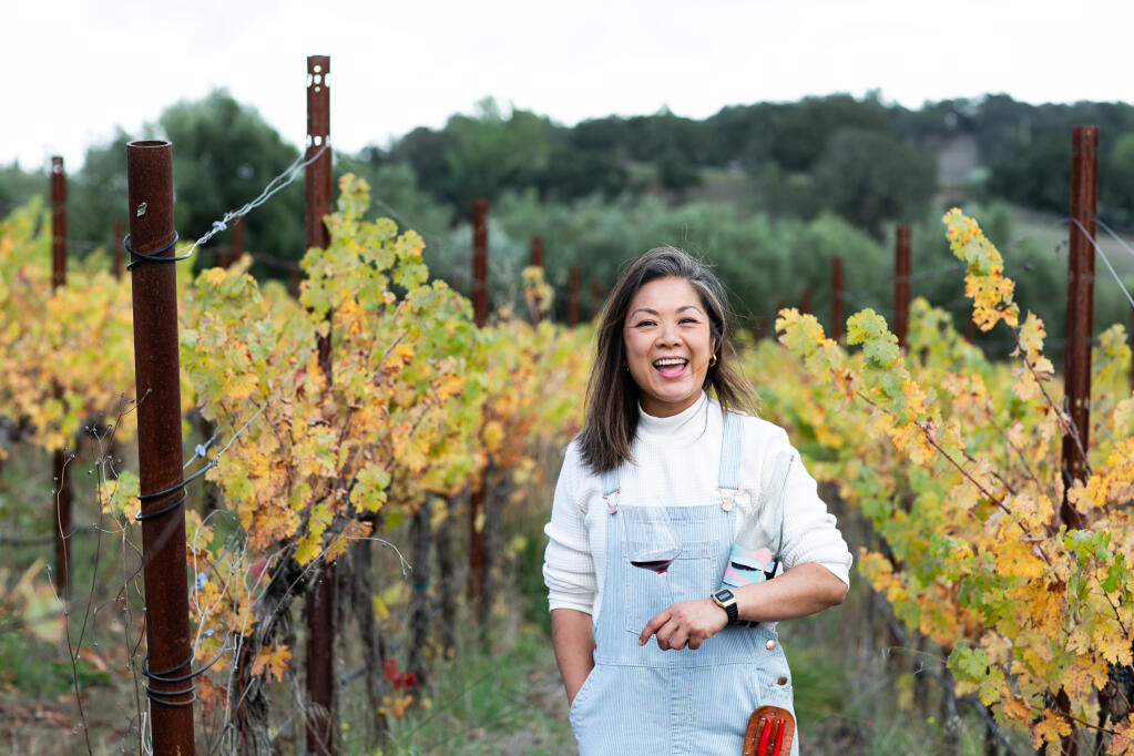 Coral Wang launched the Sonoma wine label Maison des Plaisances in 2021. (Eileen Roche)