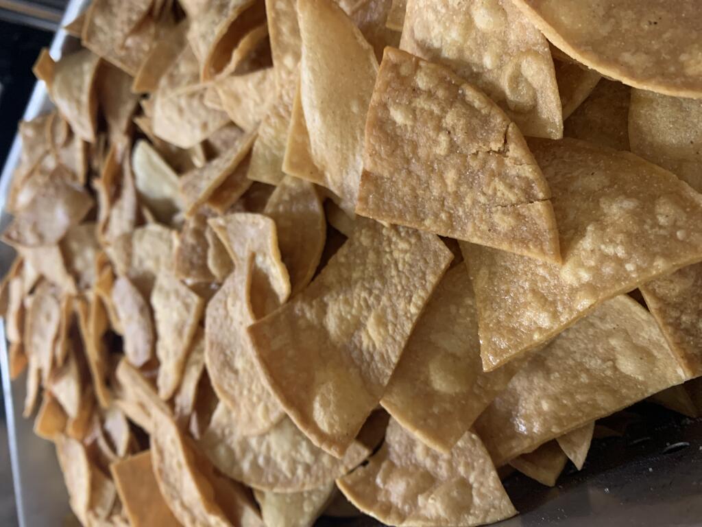 The salty, crunchy chips for made popular at Cotija on Western Avenue. (Photo courtesy of the Alcazar family)