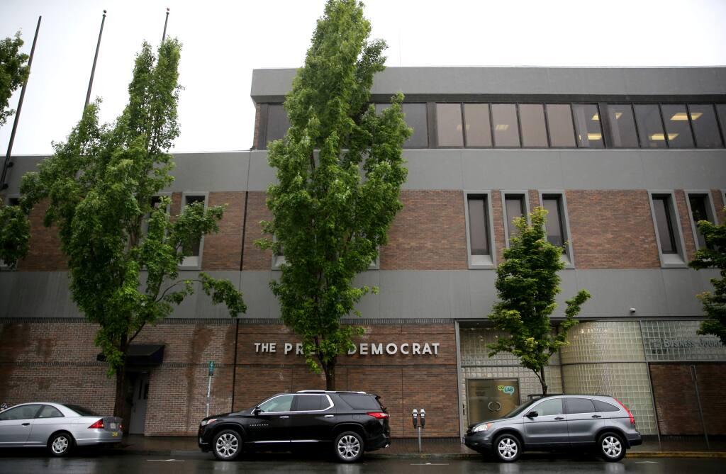 The Santa Rosa Press Democrat building in Santa Rosa. (The Press Democrat)