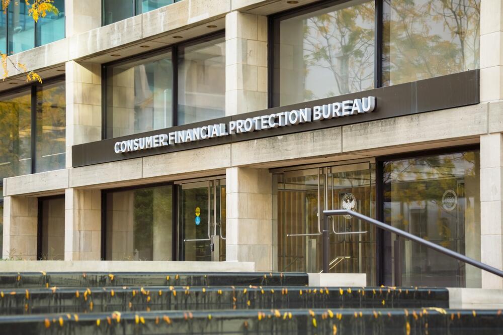 Office building of the Consumer Financial Protection Bureau, an independent agency of the US Federal Government, located near the White House. (eurobanks / Shutterstock)