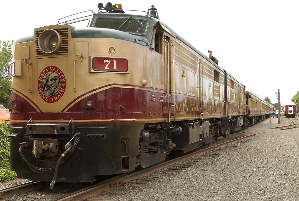 The Napa Valley Wine Train was named among the “Top 100 Tourist Traps Worldwide,“ by USA Today. It came in at number 53.  (Christopher Chung / The Press Democrat file)