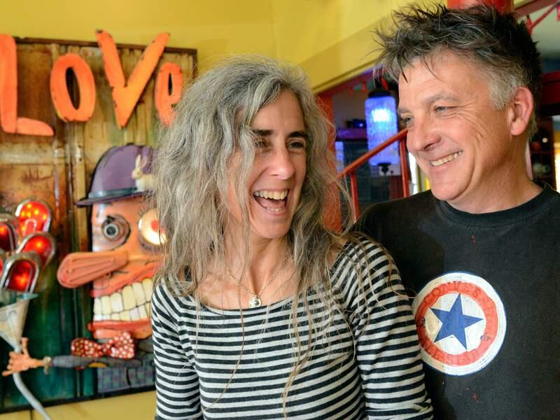 Brigitte Laurent and Patrick Amiot at their  Sebastopol home in 2013. (Alvin Jornada / The Press Democrat)