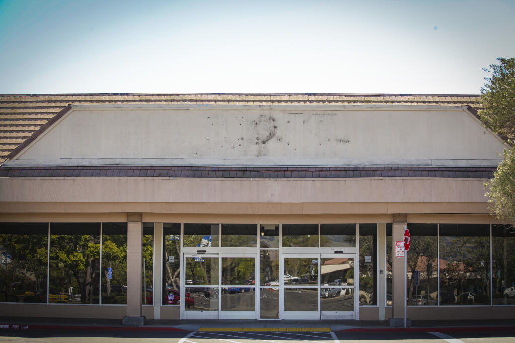 The former KMart in east Petaluma remains vacant. The site, which was proposed to become a new Home Depot, may stay empty even longer after the City Council approved a zoning amendment that will require more extensive environmental review for buildings that are more than 25,000 square feet. (CRISSY PASCUAL/ARGUS-COURIER STAFF)