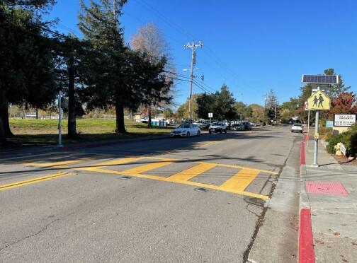 Roadway improvements are expected to be completed in late 2023 along Maria Drive in Petaluma. (COURTESY OF THE CITY OF PETALUMA)