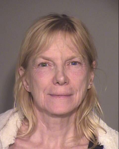 This undated booking photo provided by the Ventura County Sheriff's Office shows Catherine Ann Vandermaesen, of Ojai, Calif. Authorities say the Southern California woman is in custody after deputies discovered her 96-year-old father living in a home stinking of feces and filled with up to 700 rats. The Ventura County Sheriff's Office says Tuesday, March 19, 2019, that Vandermaesen was arrested on suspicion of elder abuse and animal neglect. (Ventura County Sheriff's Office via AP)
